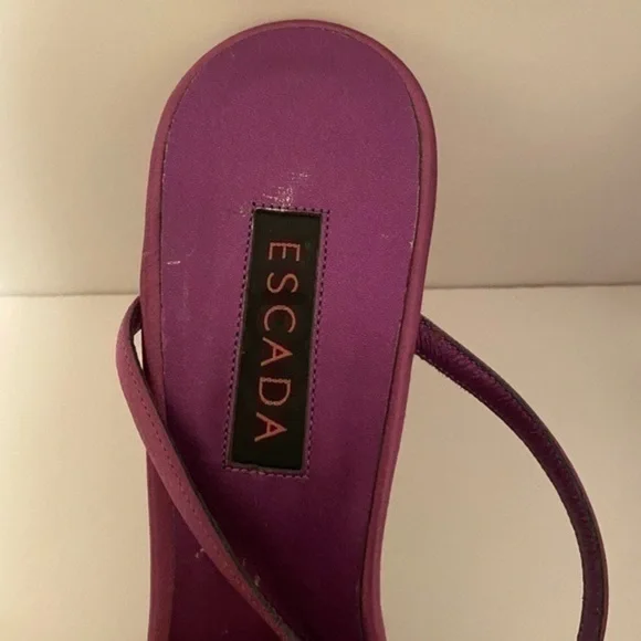 Escada satin heels - Picture 10 of 12